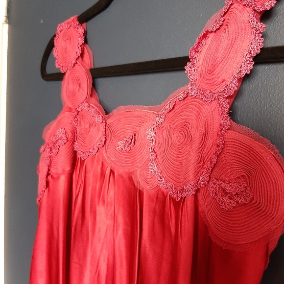 Bcbg maxariza satin burgundy dress - Picture 2 of 5